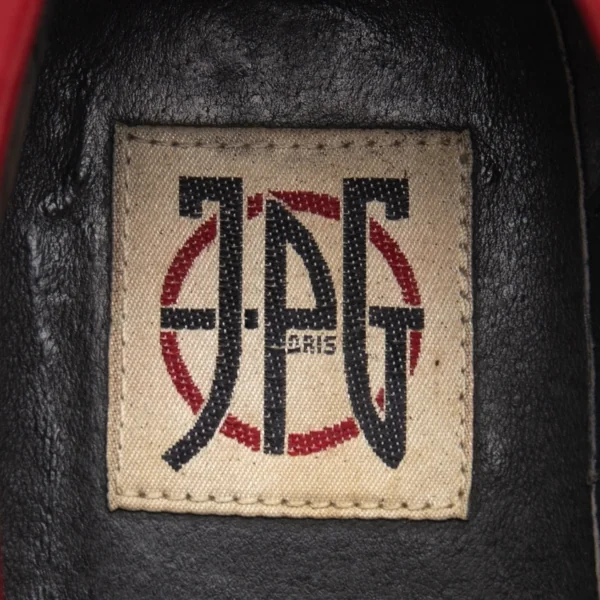 ジャンポールゴルチエJean Paul GAULTIER PARIS プラットフォームコインローファー 赤23.5 K-112500_015