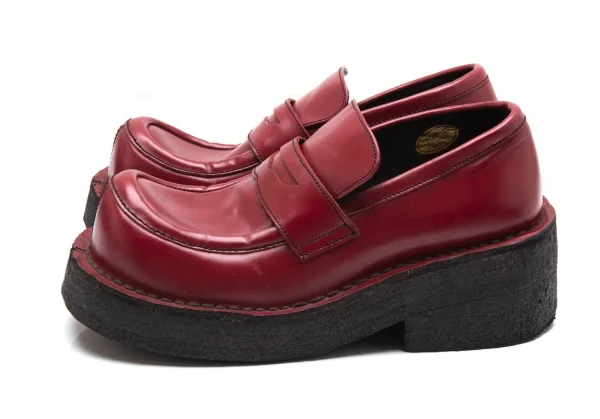 ジャンポールゴルチエJean Paul GAULTIER PARIS プラットフォームコインローファー 赤23.5 K-112500_005