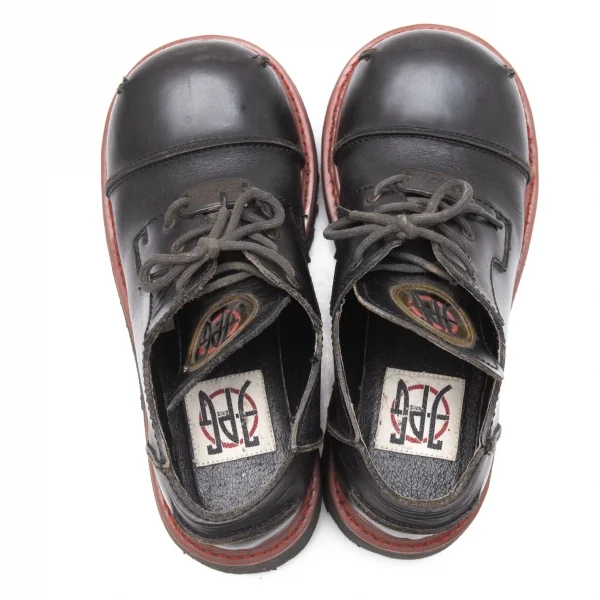 ジャンポールゴルチエJean Paul GAULTIER PARIS レザーラウンドトゥシューズ 黒23 K-112501_010