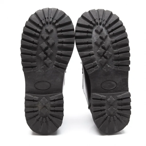 ジャンポールゴルチエJean Paul GAULTIER PARIS レザーラウンドトゥシューズ 黒23 K-112501_011