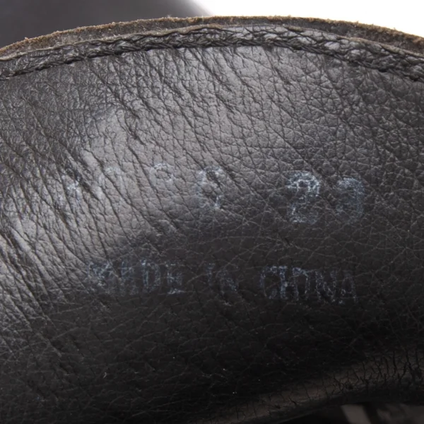 ジャンポールゴルチエJean Paul GAULTIER PARIS レザーラウンドトゥシューズ 黒23 K-112501_012