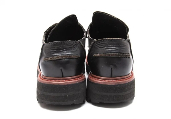 ジャンポールゴルチエJean Paul GAULTIER PARIS レザーラウンドトゥシューズ 黒23 K-112501_008