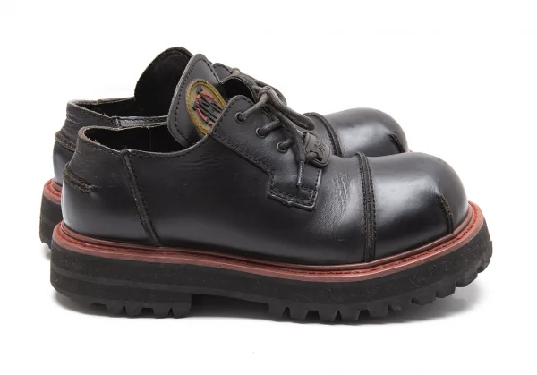 ジャンポールゴルチエJean Paul GAULTIER PARIS レザーラウンドトゥシューズ 黒23 K-112501_009