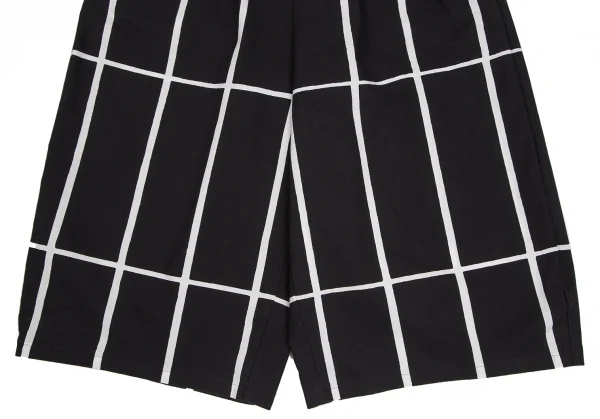 ジュンヤワタナベ コムデギャルソンJUNYA WATANABE COMME des GARCONS マリメッコグリッドチェックコットンワイドパンツ 黒XS K-112507_004