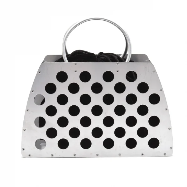 ジュンヤワタナベ コムデギャルソンJUNYA WATANABE COMME des GARCONS ジュラルミンパンチングメタルバッグ シルバー K-112512_002