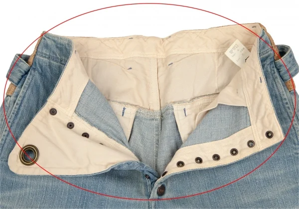 KAPITAL Waist Switching Design Jeans K-112534_004