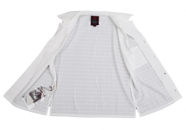 ジャンポールゴルチエ クラシックJean Paul GAULTIER CLASSIQUE プリーツデザインノースリーブシャツ 白40 K-112555_009