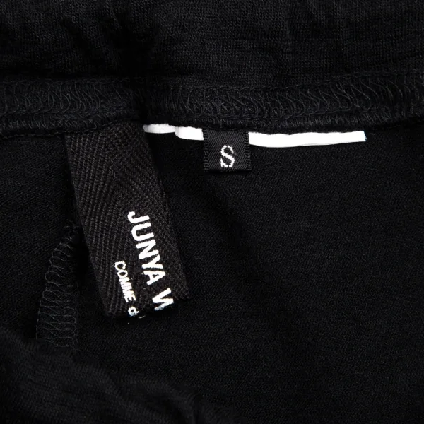 ジュンヤワタナベコムデギャルソンJUNYA WATANABE COMME des GARCONS ニット天竺イージーパンツ 黒S K-112582_009