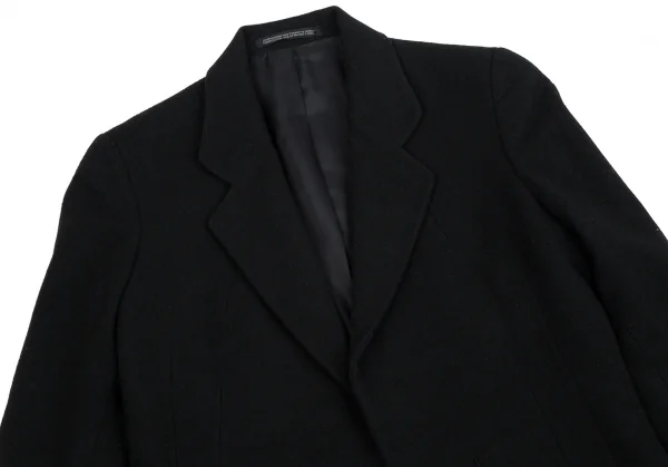 ヨウジヤマモト ファムYohji Yamamoto FEMME ロープ留めデザインウールジャケット 黒1 K-112583_003
