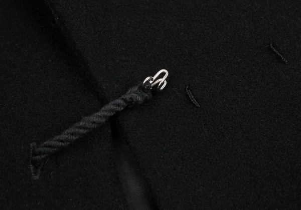 ヨウジヤマモト ファムYohji Yamamoto FEMME ロープ留めデザインウールジャケット 黒1 K-112583_008