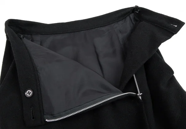 ヨウジヤマモト ファムYohji Yamamoto FEMME ロープ留めデザインウールセットアップスーツ 黒1 K-112585_014