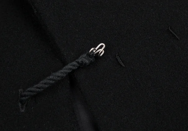 ヨウジヤマモト ファムYohji Yamamoto FEMME ロープ留めデザインウールセットアップスーツ 黒1 K-112585_006
