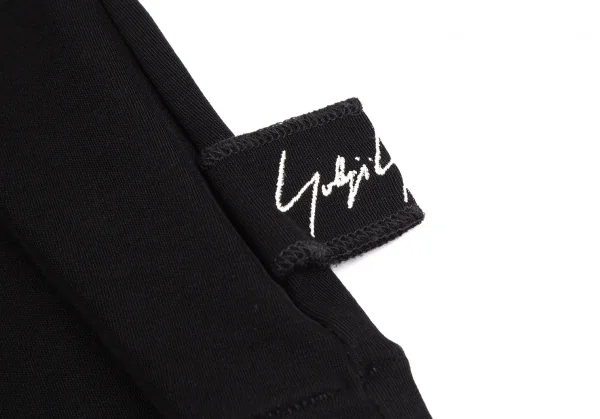 ヨウジヤマモト ファムYohji Yamamoto FEMME サイドロゴクルーネックTシャツ 黒3 K-112587_006