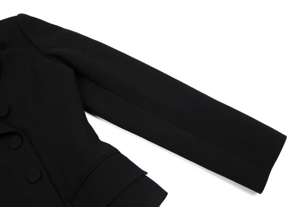 ジャンポールゴルチエ クラシックJean Paul GAULTIER CLASSIQUE 裏レタリングプリントダブルブレストジャケット 黒40 K-112593_007