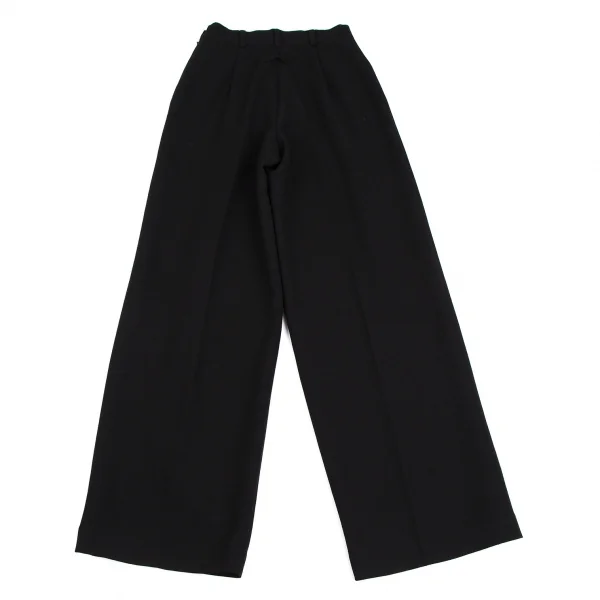 ジャンポールゴルチエ クラシックJean Paul GAULTIER CLASSIQUE ウールハイウエストパンツ 黒40 K-112594_010