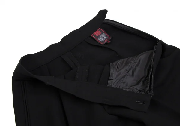 ジャンポールゴルチエ クラシックJean Paul GAULTIER CLASSIQUE ウールハイウエストパンツ 黒40 K-112594_005