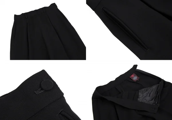 ジャンポールゴルチエ クラシックJean Paul GAULTIER CLASSIQUE 裏レタリングプリントダブルブレストセットアップスーツ 黒40 K-112595_015