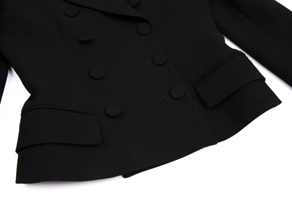 ジャンポールゴルチエ クラシックJean Paul GAULTIER CLASSIQUE 裏レタリングプリントダブルブレストセットアップスーツ 黒40 K-112595_007