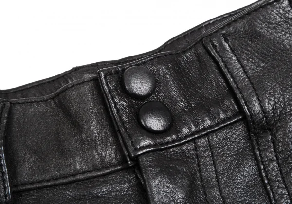 ヒステリックグラマーHYSTERIC GLAMOUR ディアスキンロゴエンボスロングスカート 黒F K-112601_006