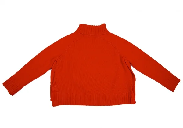 ビューティーアンドユース ユナイテッドアローズBEAUTY & YOUTH UNITED ARROWS ウールサイドスリットワイドニットセーター 赤M位 K-112602_010