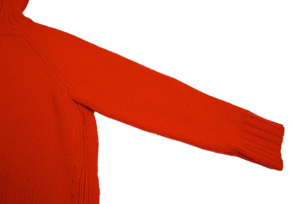 ビューティーアンドユース ユナイテッドアローズBEAUTY & YOUTH UNITED ARROWS ウールサイドスリットワイドニットセーター 赤M位 K-112602_006