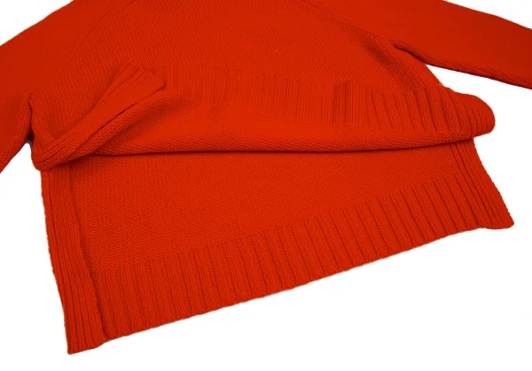 ビューティーアンドユース ユナイテッドアローズBEAUTY & YOUTH UNITED ARROWS ウールサイドスリットワイドニットセーター 赤M位 K-112602_009