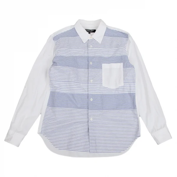 COMME des GARÇONS カーブジップ切替カットソー 白 S コムデギャルソン オムドゥCOMME des GARCONS HOMME DEUX