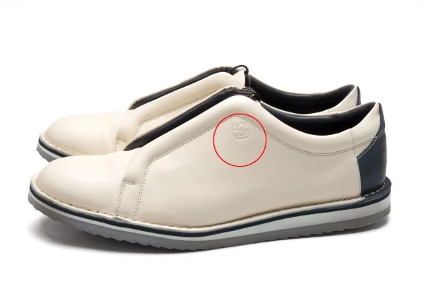 ランバンオンブルーLANVIN en Bleu スリッポンレザーシューズ クリーム25.5 K-112628_005