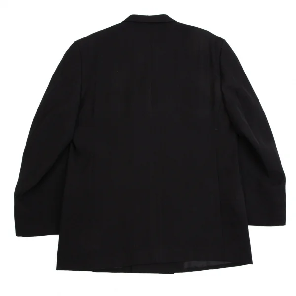 コムデギャルソン オムプリュスCOMME des GARCONS HOMME PLUS ウールネクタイ装飾ダブルジャケット 黒L K-112629_015