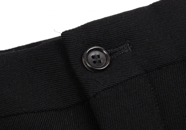 コムデギャルソン オムプリュスCOMME des GARCONS HOMME PLUS ウールツータックテーパードパンツ 黒L K-112630_004