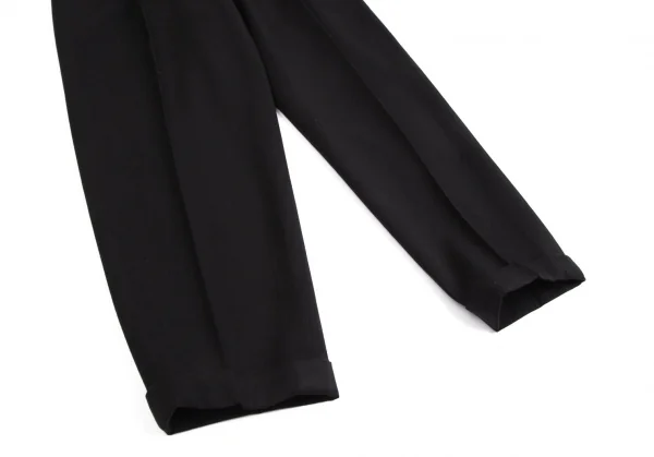 コムデギャルソン オムプリュスCOMME des GARCONS HOMME PLUS ウールツータックテーパードパンツ 黒L K-112630_006