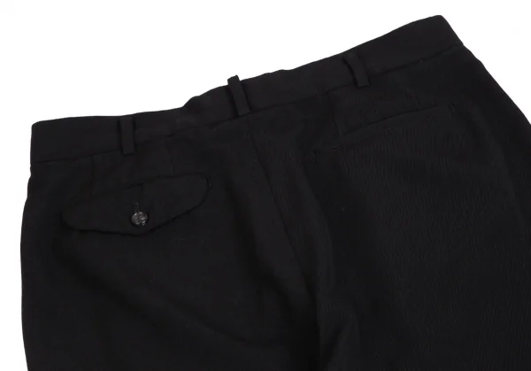 コムデギャルソン オムプリュスCOMME des GARCONS HOMME PLUS ウールツータックテーパードパンツ 黒L K-112630_009
