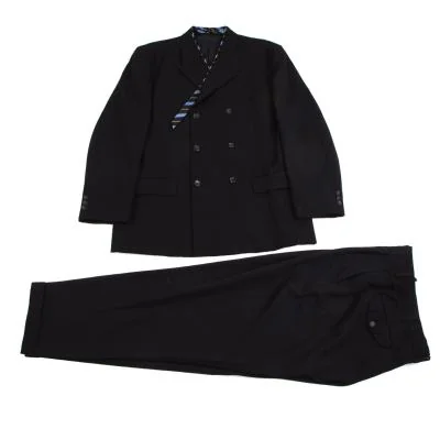 コムデギャルソン オムプリュスCOMME des GARCONS HOMME PLUS ウールネクタイ装飾セットアップ 黒