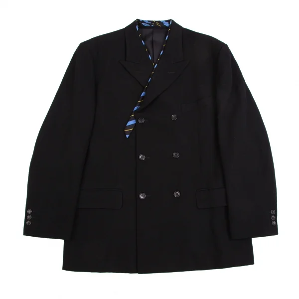 コムデギャルソン オムプリュスCOMME des GARCONS HOMME PLUS ウールネクタイ装飾セットアップ 黒L K-112631_002