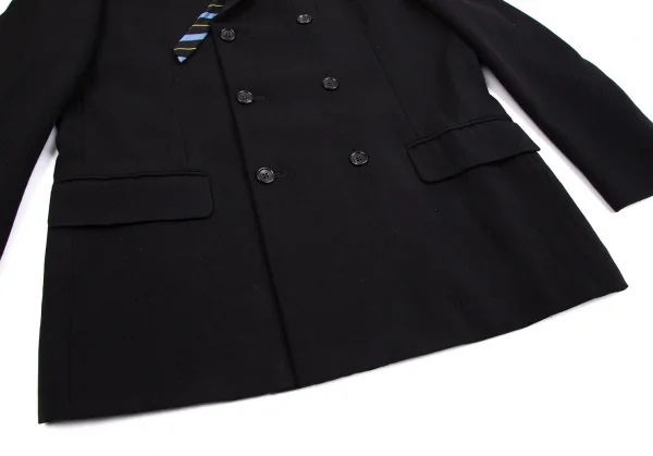 コムデギャルソン オムプリュスCOMME des GARCONS HOMME PLUS ウールネクタイ装飾セットアップ 黒L K-112631_010