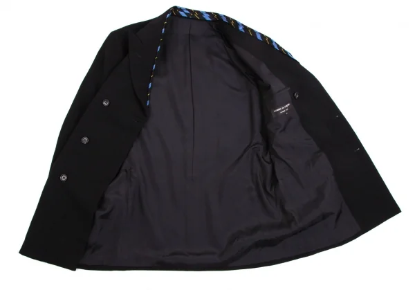 コムデギャルソン オムプリュスCOMME des GARCONS HOMME PLUS ウールネクタイ装飾セットアップ 黒L K-112631_011