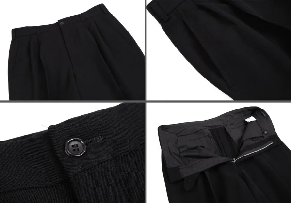 コムデギャルソン オムプリュスCOMME des GARCONS HOMME PLUS ウールネクタイ装飾セットアップ 黒L K-112631_014