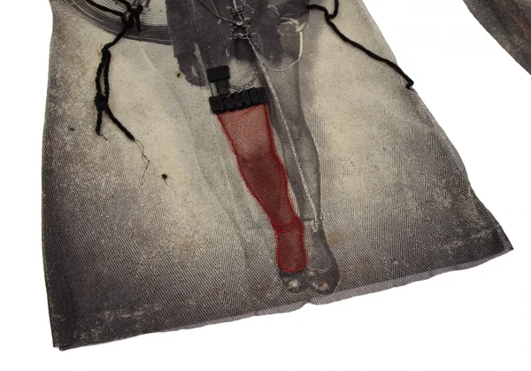 ジャンポールゴルチエ ファムJean Paul GAULTIER FEMME パンクプリント装飾パワーネットカットソー ベージュ40 K-112634_011