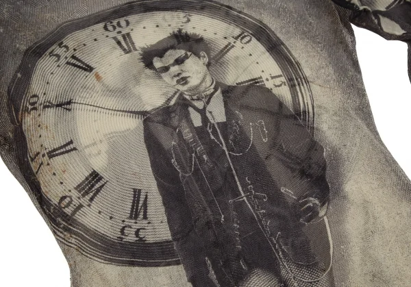 ジャンポールゴルチエ ファムJean Paul GAULTIER FEMME パンクプリント装飾パワーネットカットソー ベージュ40 K-112634_016