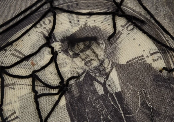 ジャンポールゴルチエ ファムJean Paul GAULTIER FEMME パンクプリント装飾パワーネットカットソー ベージュ40 K-112634_006