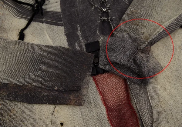 ジャンポールゴルチエ ファムJean Paul GAULTIER FEMME パンクプリント装飾パワーネットカットソー ベージュ40 K-112634_009