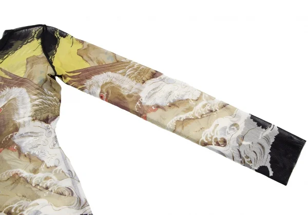 ジャンポールゴルチエ ファムJean Paul GAULTIER FEMME イーグルプリントパワーネット カットソー マルチ40 K-112638_008