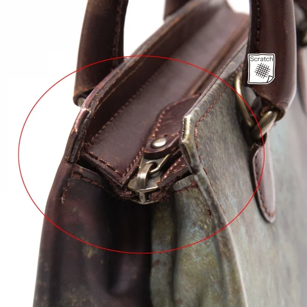 ジャンポールゴルチエJean Paul GAULTIER サイバープリントレザー切替2WAYハンドバッグ 緑 K-112651_013