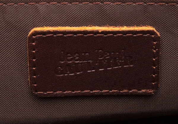 ジャンポールゴルチエJean Paul GAULTIER サイバープリントレザー切替2WAYハンドバッグ 緑 K-112651_019