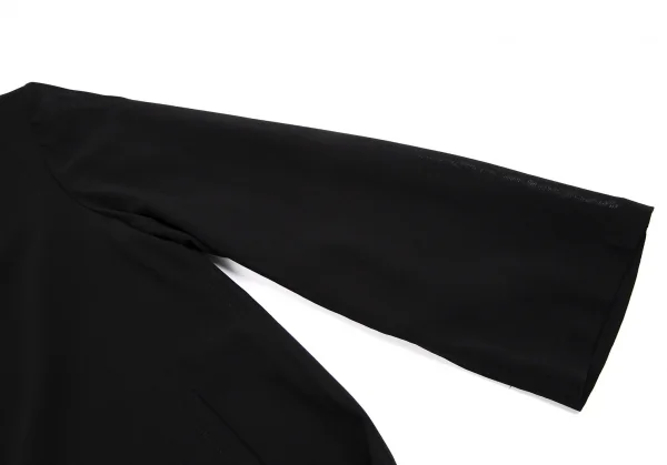 ワイズY's ウールシースルーダブルボタンコート 黒M位 K-112654_006