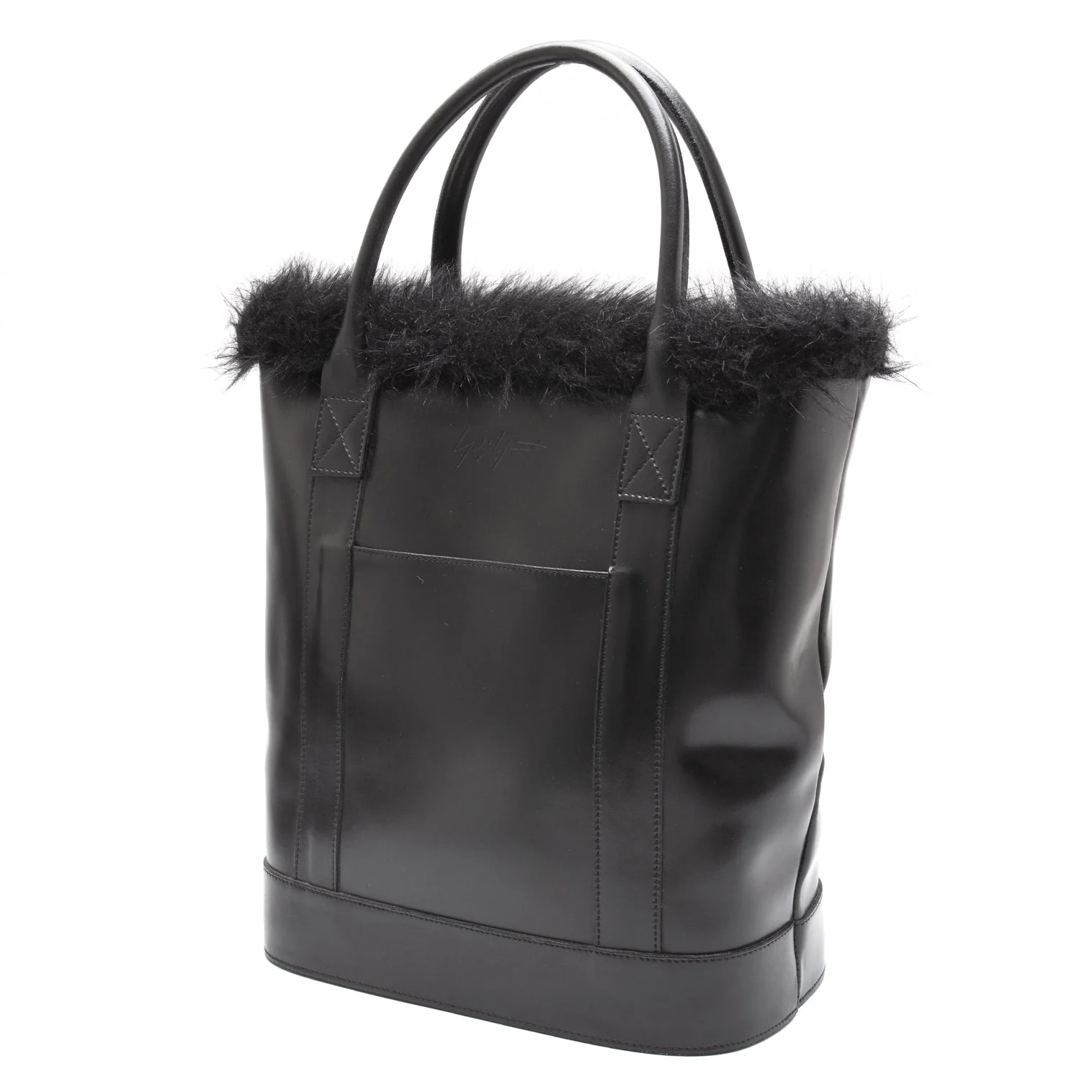 ヨウジヤマモト ファムYohji Yamamoto FEMME フェイクファー切替