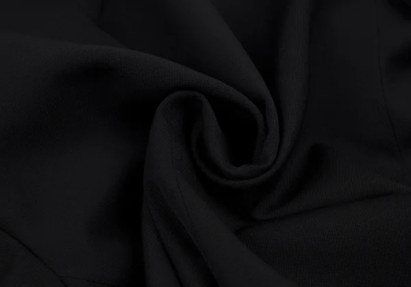 ワイズY's ウールギャバナンバリング抜染スナップボタンジャケット 黒1 K-112664_015