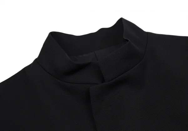 ワイズY's ウールギャバナンバリング抜染スナップボタンジャケット 黒1 K-112664_006