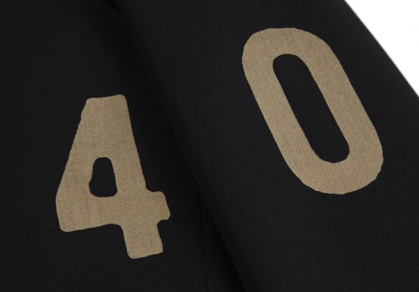 ワイズY's ウールギャバナンバリング抜染スナップボタンジャケット 黒1 K-112664_008