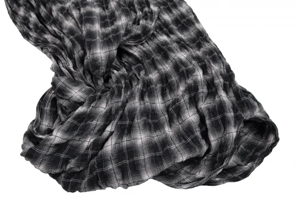 ジュンヤワタナベ コムデギャルソンJUNYA WATANABE COMME des GARCONS レイヤード変形プルオーバーチェックネルシャツワンピース 黒S K-112667_011